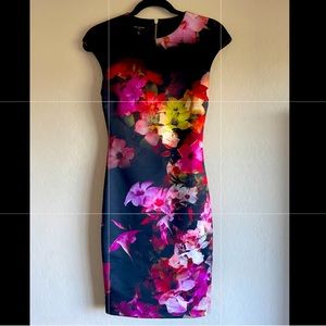 Ted Baker London. Catina Cascading Floral Midi Dress